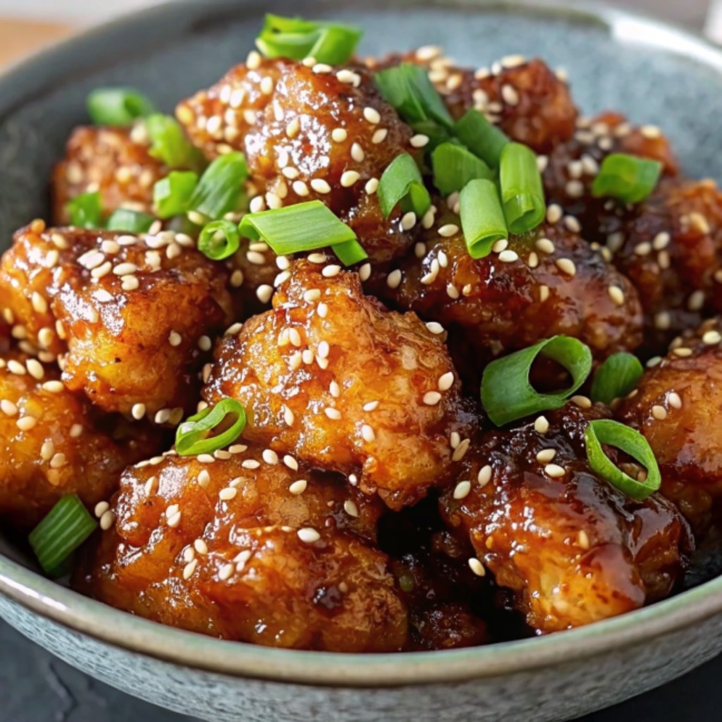 Crispy Sesame Chicken with Sweet & Sticky Sauce