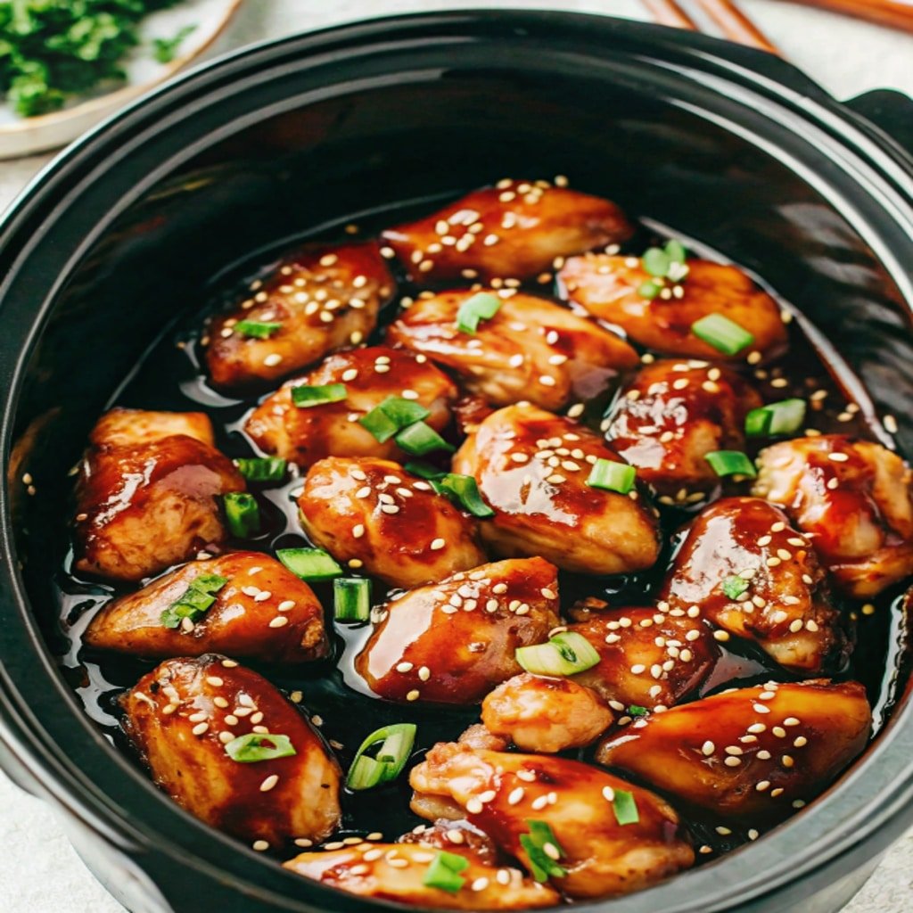 Dump and Go Crockpot Teriyaki Chicken in slow cooker