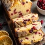 Easy Cranberry Orange Loaf Recipe with orange glaze