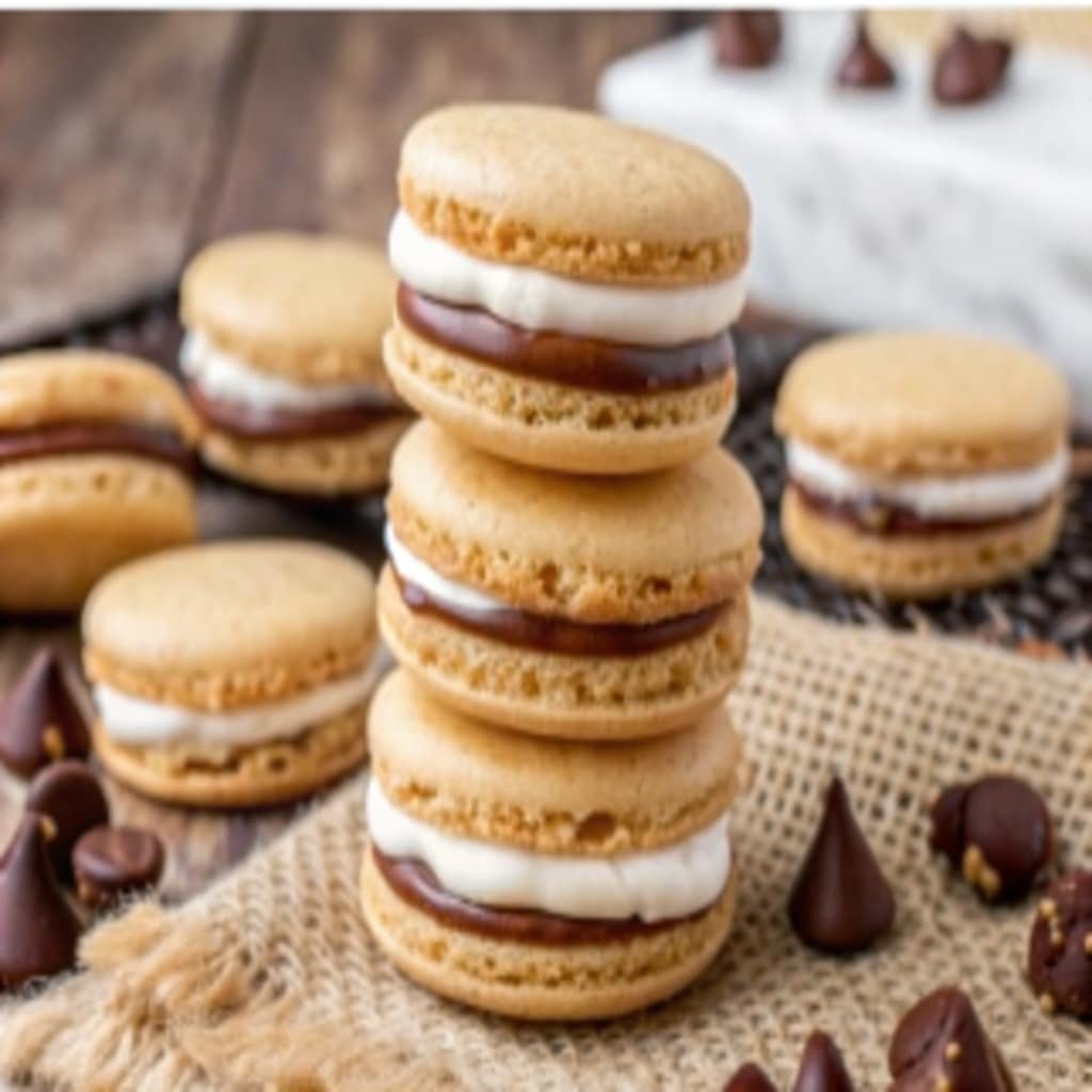 Easy S’mores Macarons