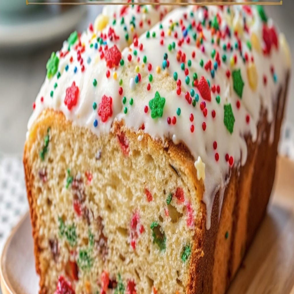 Wrapped Festive Christmas Bread gift loaf