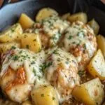 Garlic Parmesan Crockpot Chicken and Potatoes – Irresistibly Creamy Garlic Parmesan Crockpot Chicken and Potatoes Garlic Parmesan Crockpot Chicken and Potatoes in creamy sauce