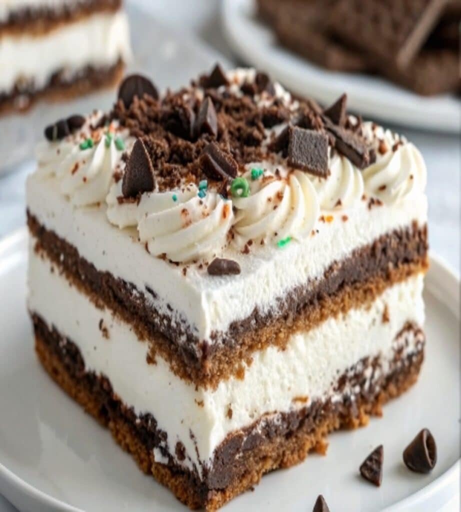 Ice Cream Sandwich Cake 7 Slice and serve chilled