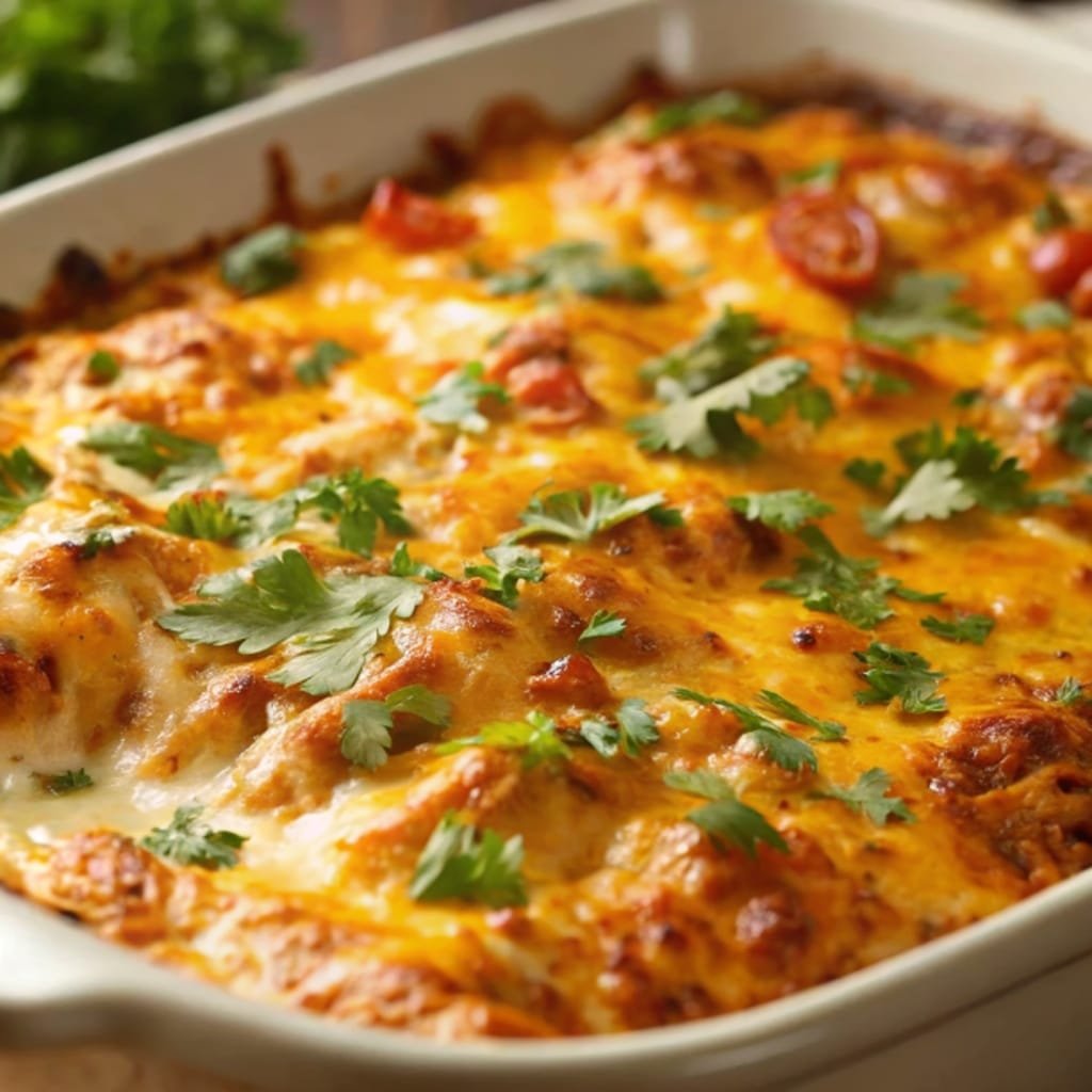cheesy mexican chicken casserole
