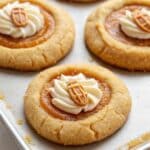 Pumpkin Pie Cookies – Creamy, Spiced & So Cozy 5 pumpkin pie cookies with vanilla whipped cream