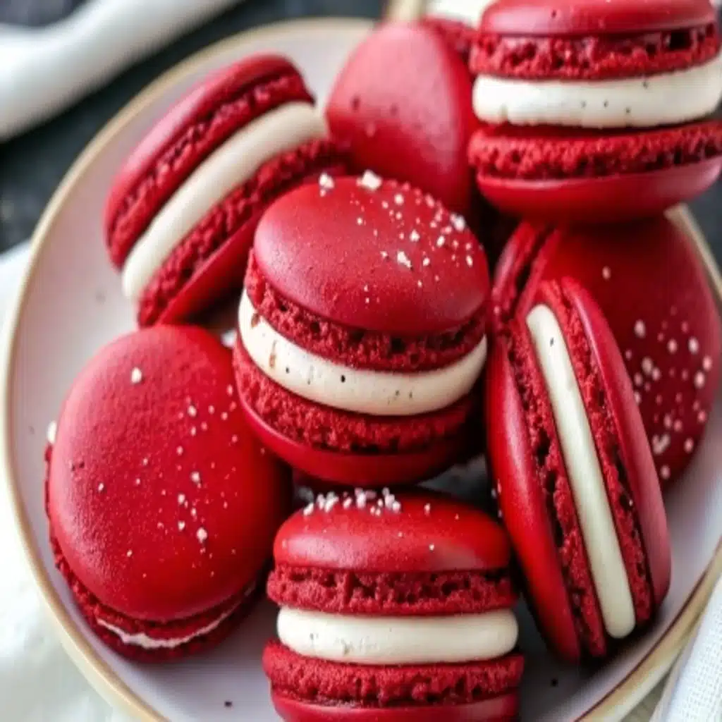 Red Velvet Macarons: The Ultimate Foolproof Valentine Treat Red Velvet Macarons Red velvet macarons