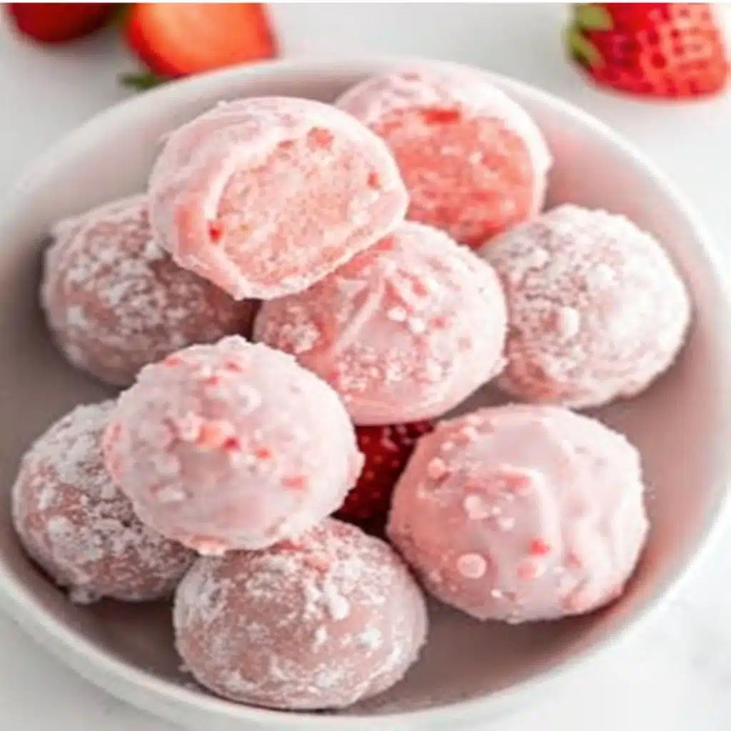 Strawberry Truffles – Creamy, Dreamy & Perfectly Sweet Strawberry Truffles strawberry truffles