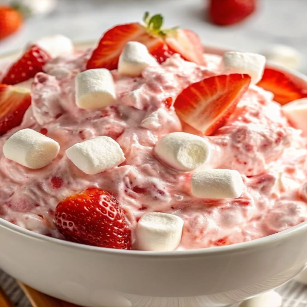 The 10 Best Strawberry Desserts to Sweeten Your Day 6 Strawberry Fluff Salad