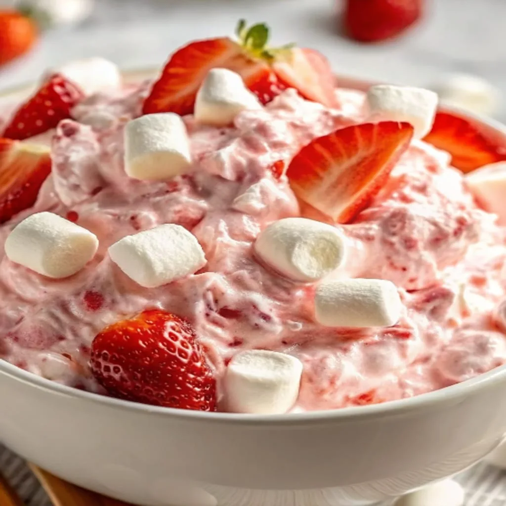 The 10 Best Strawberry Desserts to Sweeten Your Day best strawberry desserts Strawberry Fluff Salad