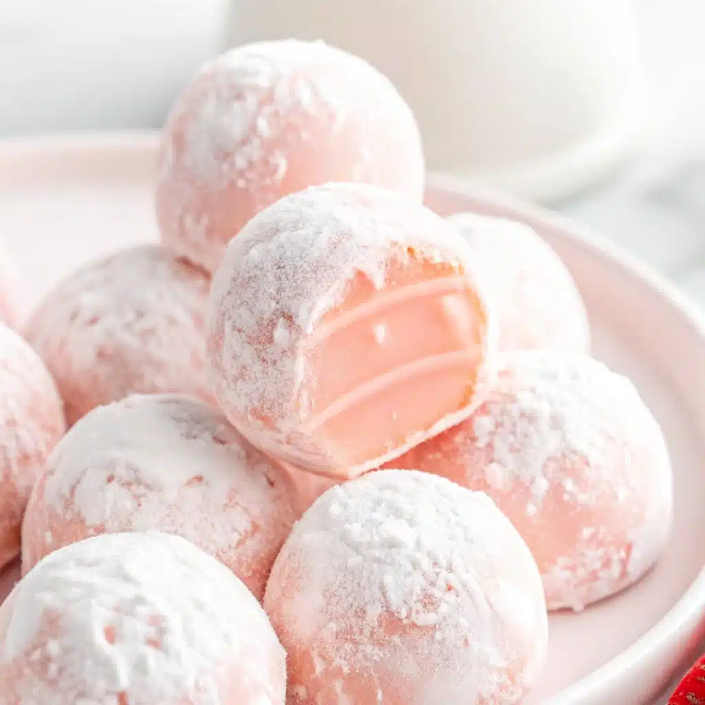 Strawberry Truffles – Creamy, Dreamy & Perfectly Sweet Strawberry Truffles strawberry truffles rolled in coconut