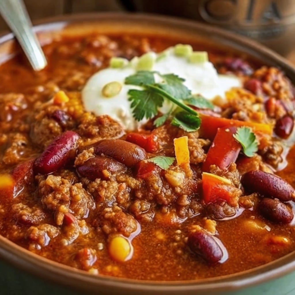 Chili toppings bar