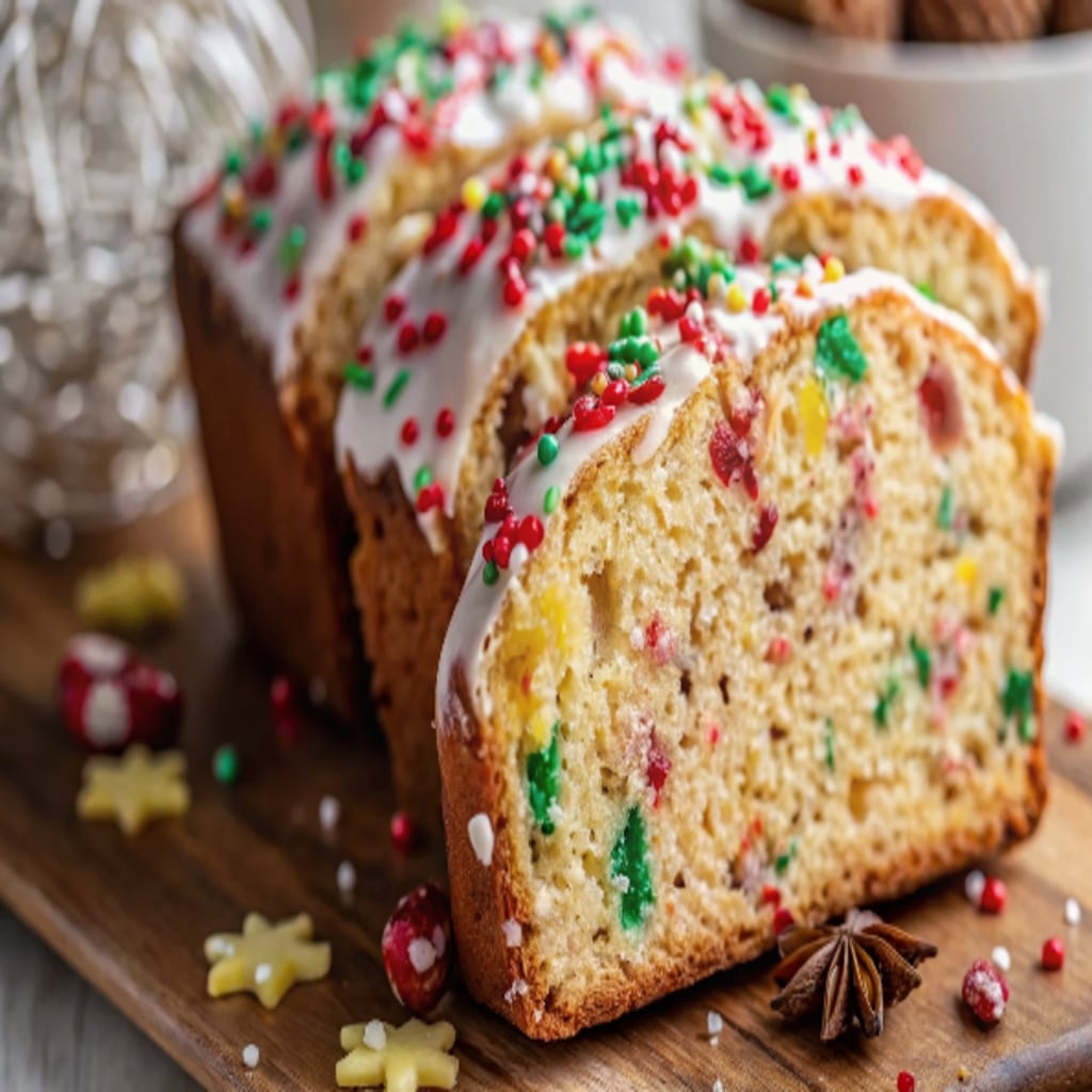 Festive Christmas Bread: Best Cozy Holiday Loaf for Gifting 4 Sliced Festive Christmas Bread on holiday platter