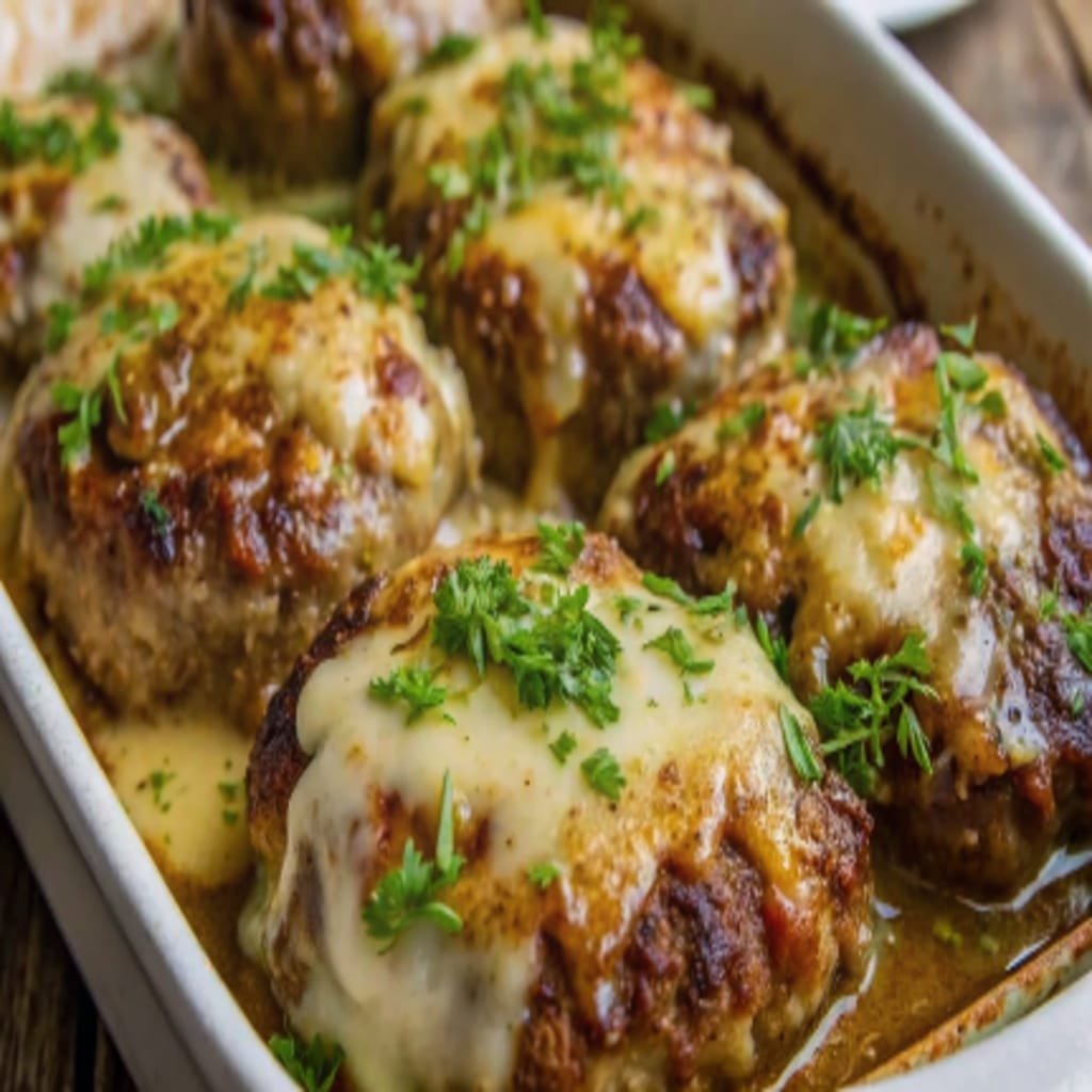 amish hamburger steak bake