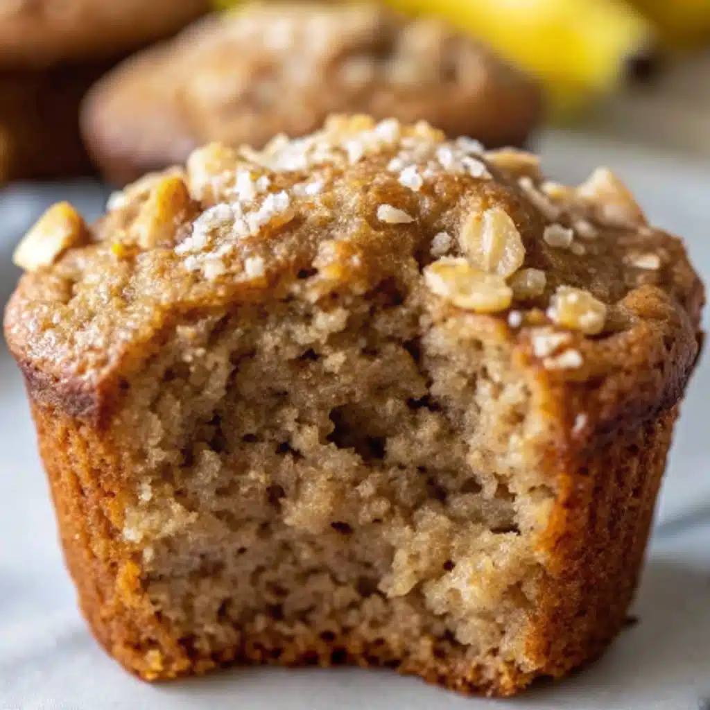 Healthy Banana Oatmeal Muffins