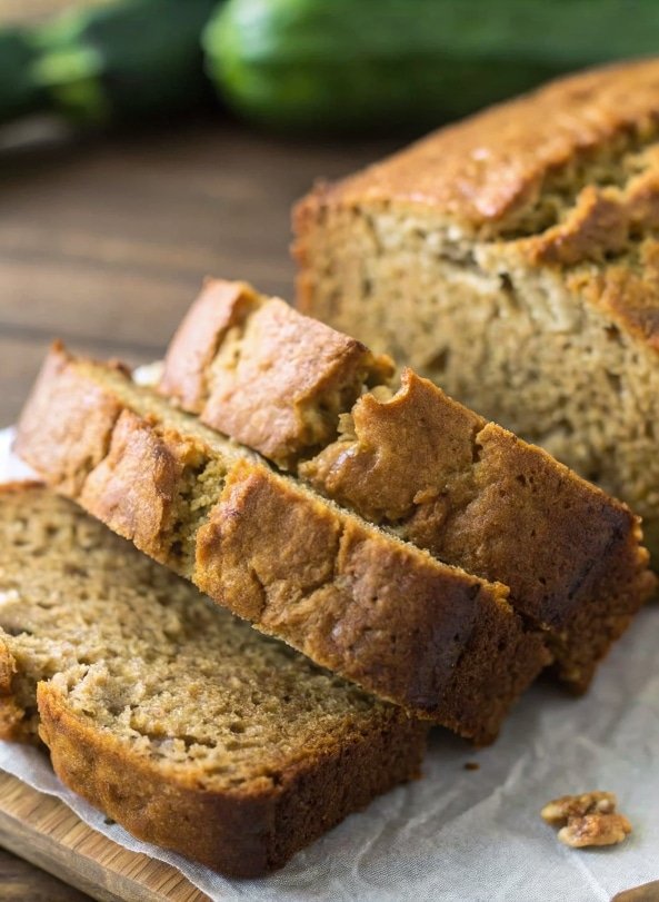 Best Zucchini Banana Bread: Super Moist & Easy Zucchini Banana Bread Moist and delicious zucchini banana bread sliced