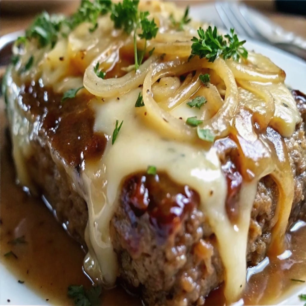 Easy French Onion Meatloaf: The Most Delicious Comfort Food Recipe Easy French Onion Meatloaf Easy French Onion Meatloaf with caramelized onions