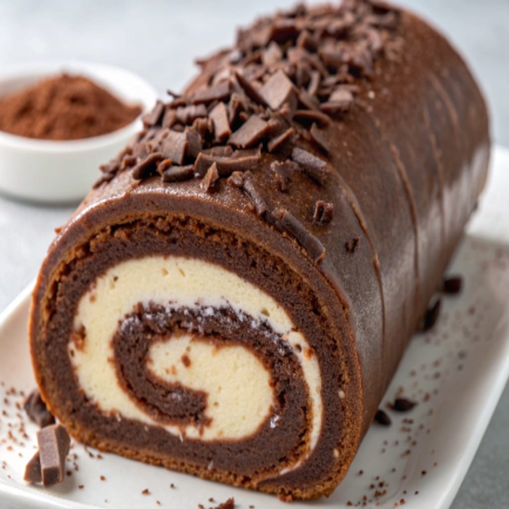 Ultimate Christmas Dessert Collection: Festive Sweets to Delight Your Holiday Table chocolate cake roll with rich creamy filling pillar