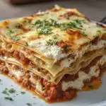 classic lasagna recipe with ricotta cheese slice