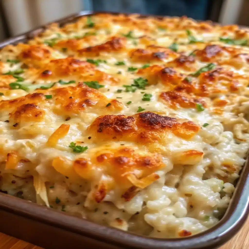 Comforting Chicken Rice Casserole Comforting Chicken Rice Casserole Comforting Chicken Rice Casserole bubbling with cheese