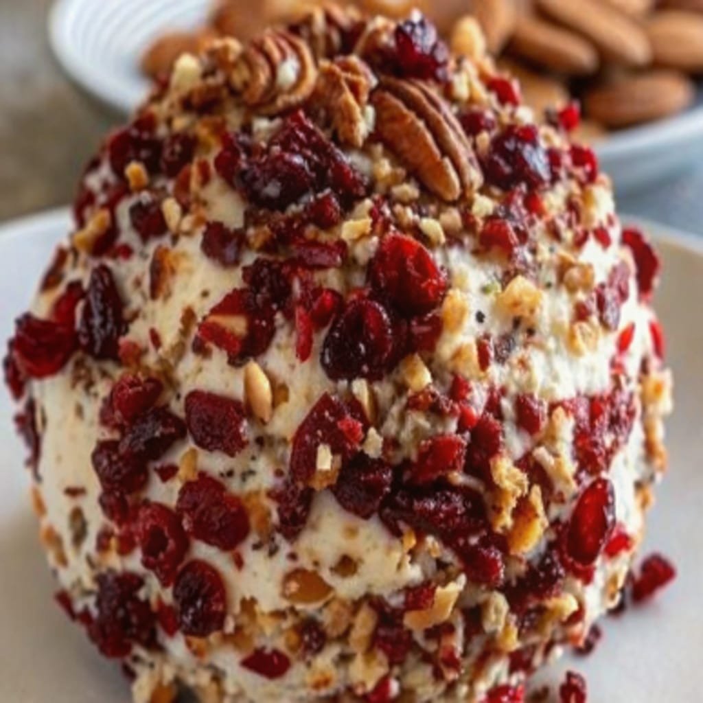 Easy Cranberry Pecan Cheeseball Recipe