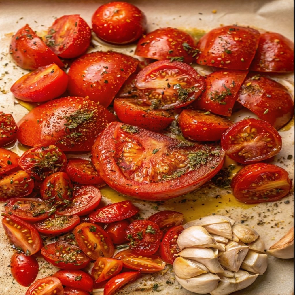 roasted tomatoes and garlic for creamy roasted italian tomato soup