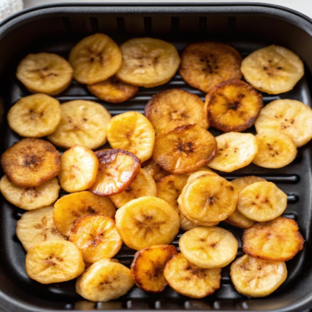 crispy air-fryer banana chips