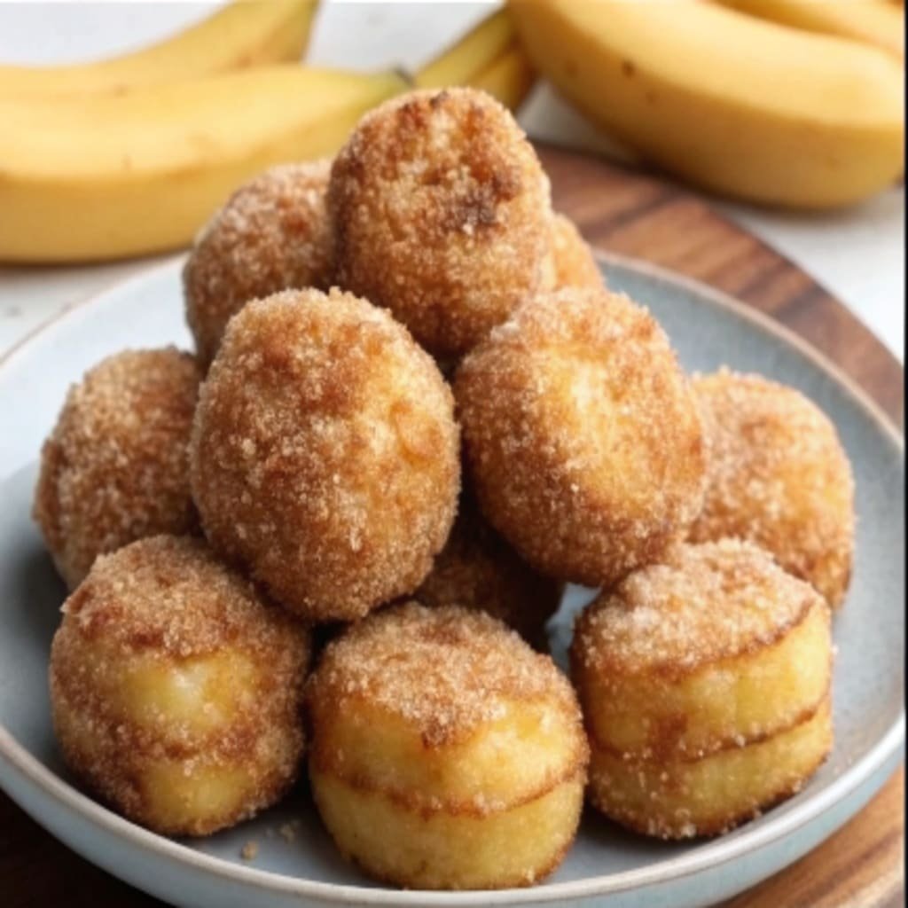 Easy 3-Ingredient Banana Bites Recipe – Fast, Cozy “Donut Holes” 3-Ingredient Banana Bites Banana bites rolled in cinnamon sugar