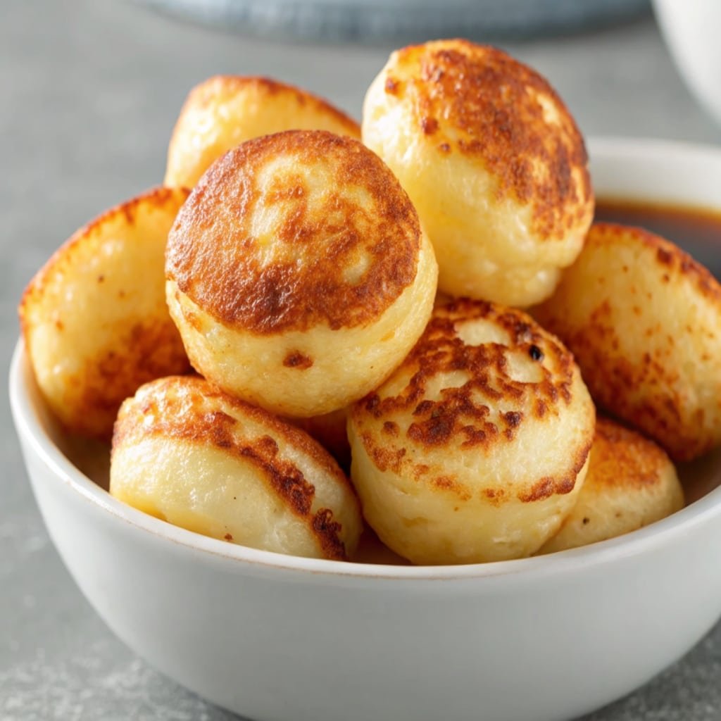 Golden Easy Breakfast Pancake Poppers