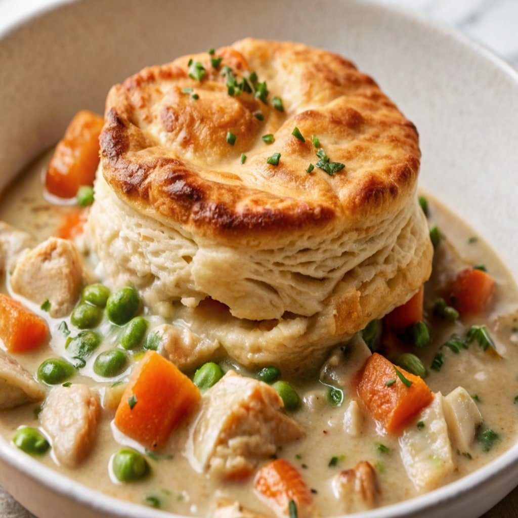 Easy Chicken Pot Pie with Biscuits Easy Chicken Pot Pie with Biscuits Easy Chicken Pot Pie with Biscuits