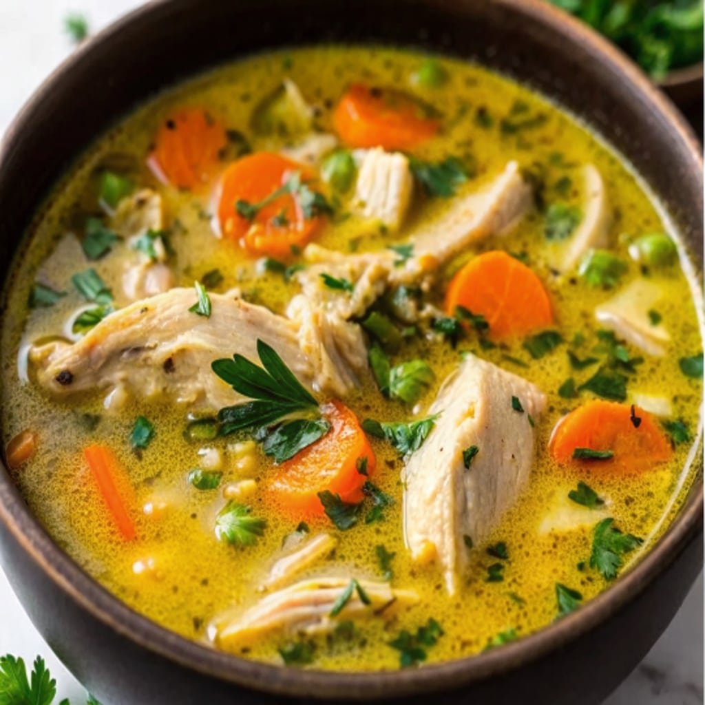 Easy Healing Chicken Soup – Best Quick Homemade Soup for Colds 4 serving easy healing chicken soup