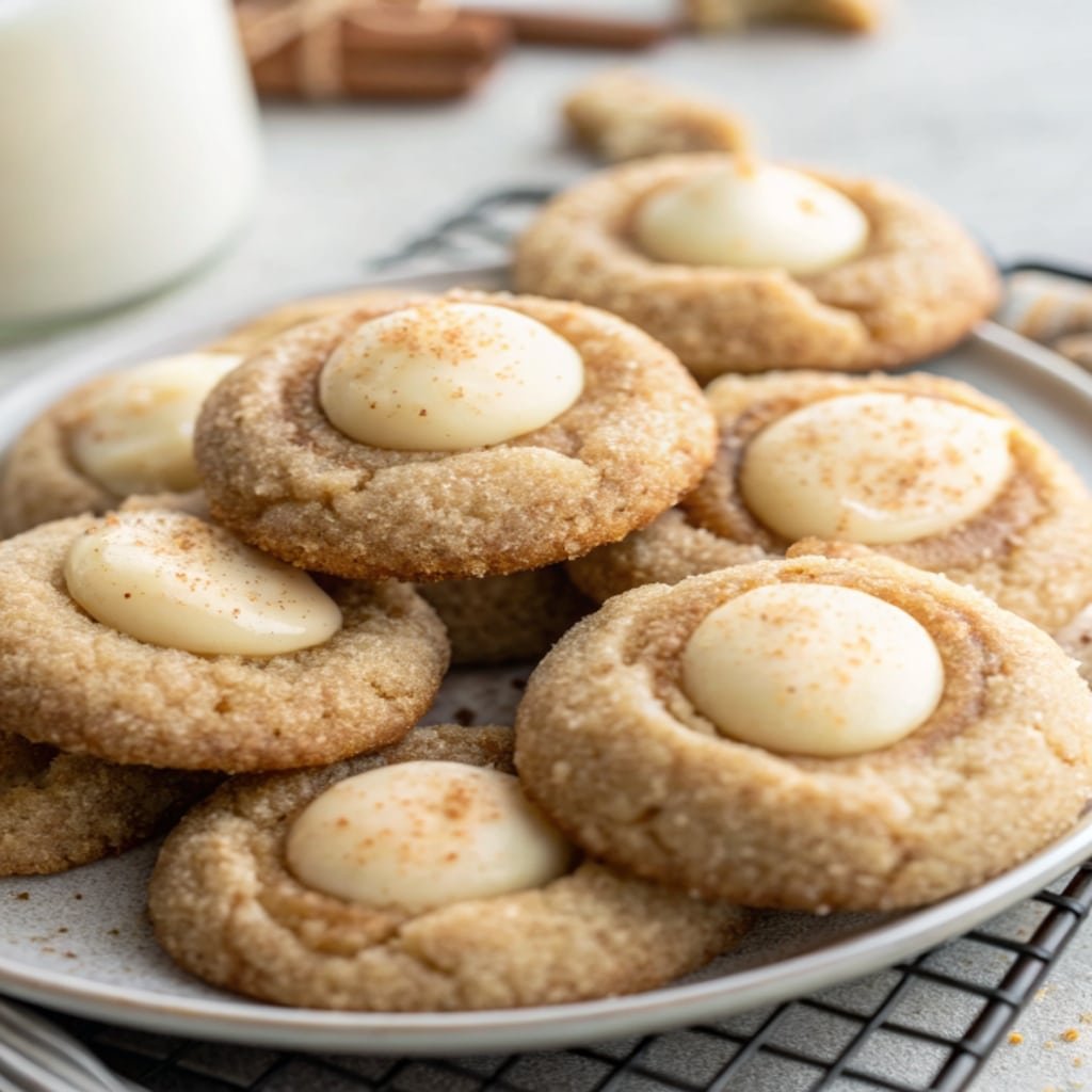 Ultimate Christmas Dessert Collection: Festive Sweets to Delight Your Holiday Table eggnog snickerdoodle thumbprint cookies pillar