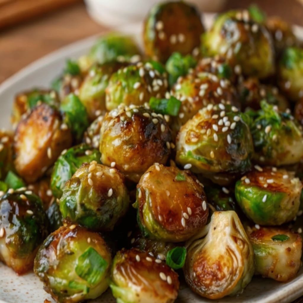 Honey Garlic Roasted Brussels Sprouts: The Best Sweet & Savory Veggie Side 4 honey garlic roasted brussels sprouts