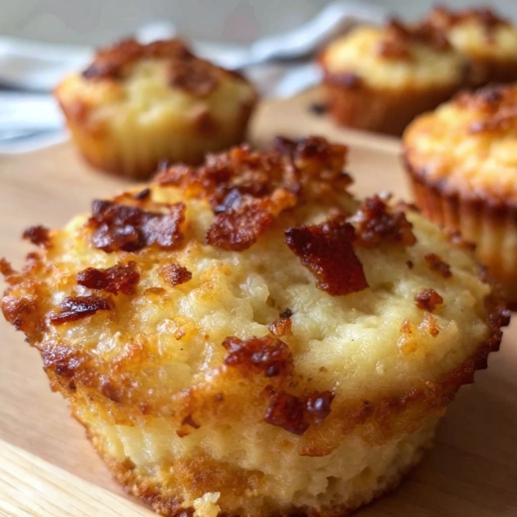 Maple bacon pancake muffins