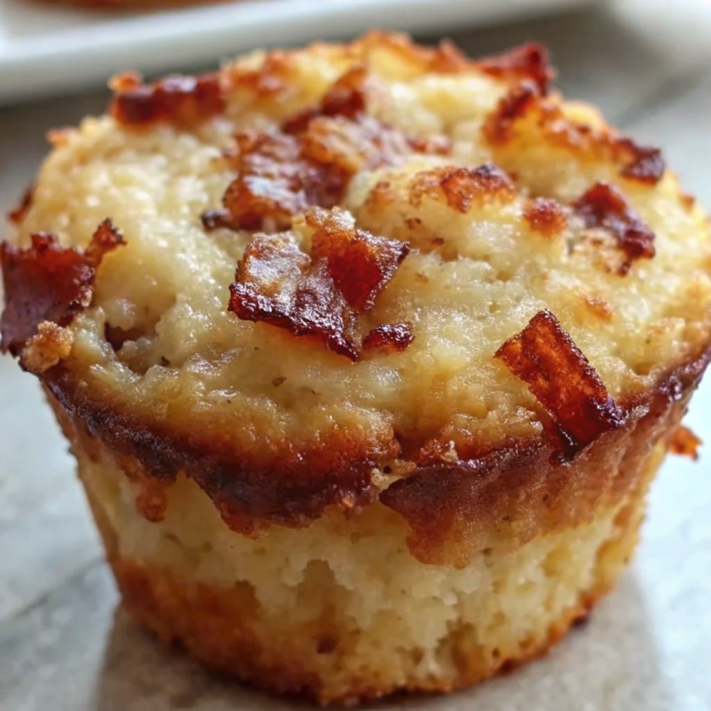 Maple bacon pancake muffins