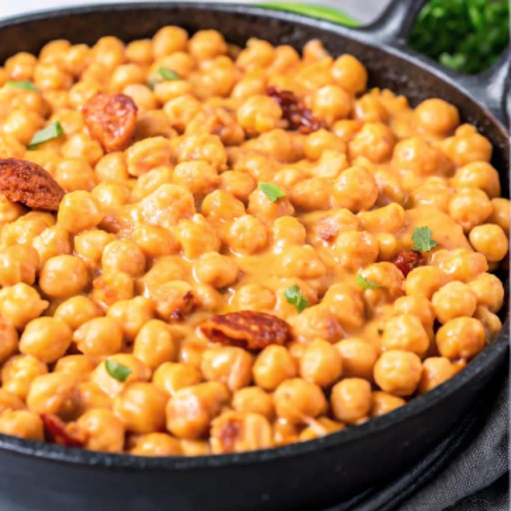 Marry Me Chickpeas: Creamy, Irresistible 30-Minute Vegetarian Dinner 4 Marry Me Chickpeas in creamy tomato sauce