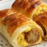 Sausage Egg Breakfast Rolls: The Ultimate Prep‑Friendly Morning Feast 5 ausage egg breakfast roll cut in half showing sausage, egg and cheese