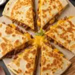 Smashburger Quesadillas crispy and cheesy with burger sauce