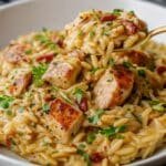 Cajun Chicken Alfredo Orzo