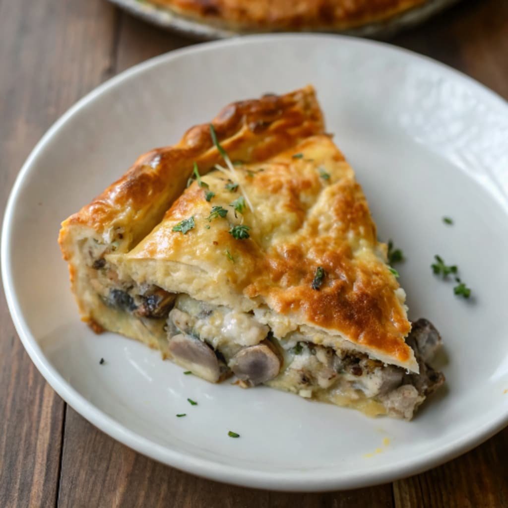 French Chicken and Mushroom Pie
