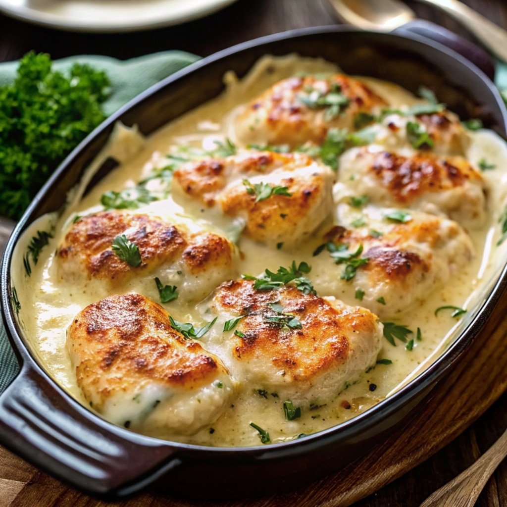 Cheesy Asiago Chicken Delight