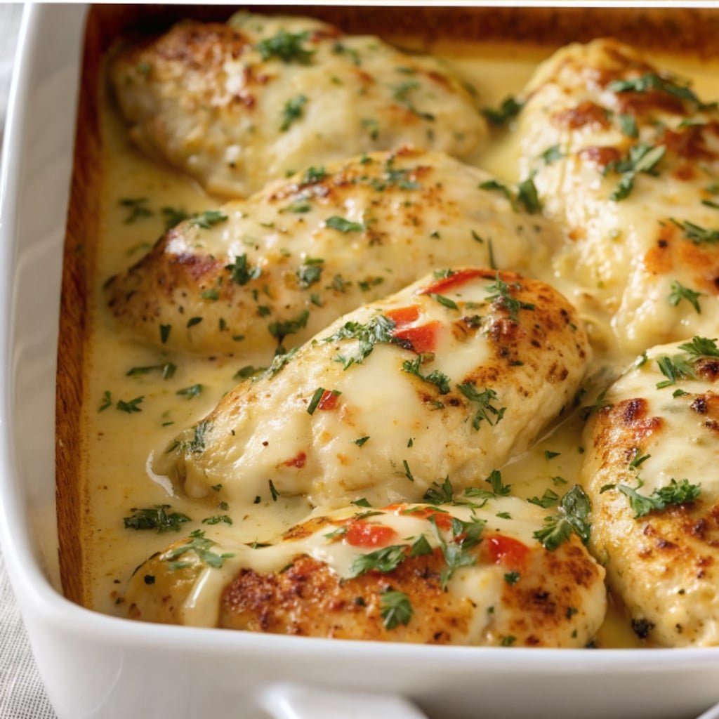 Cheesy Asiago Chicken Delight