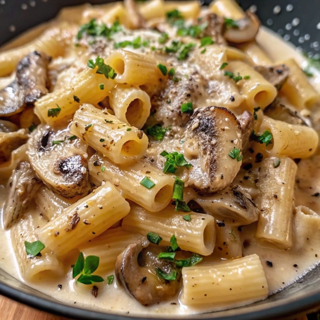 Creamy Tuscan Mushroom Pasta