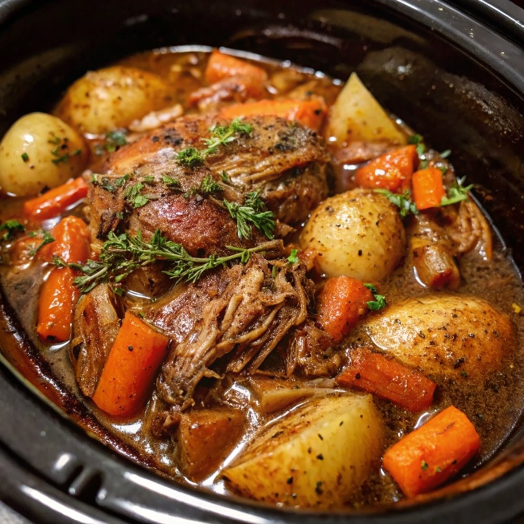 Crockpot Chicken Thigh Pot Roast
