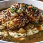 Crockpot Chicken Thighs & Gravy