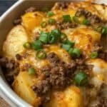 Hearty Crockpot Hamburger Potato Casserole