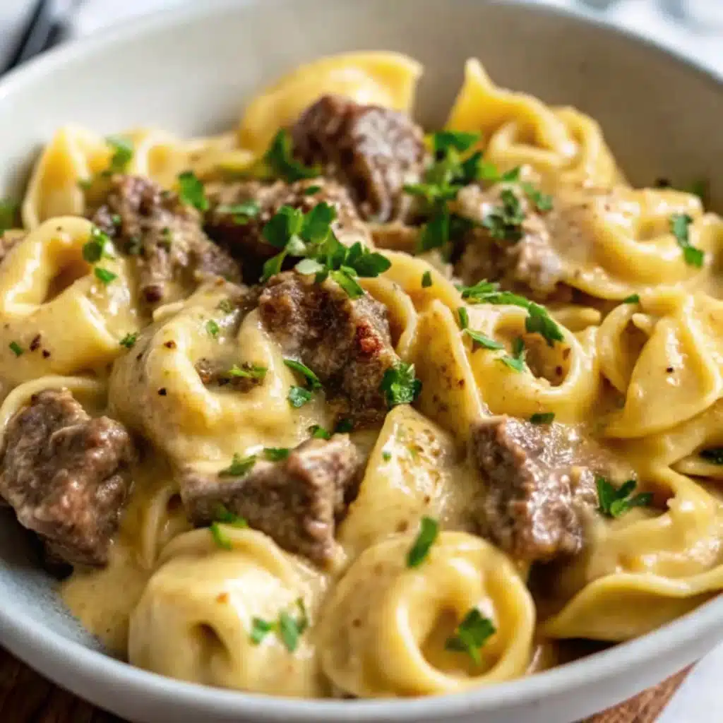Creamy Cheesesteak Tortellini