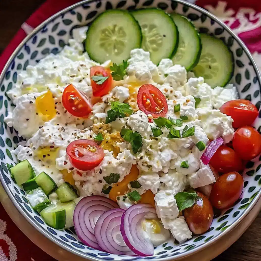 Greek Cottage Cheese Salad