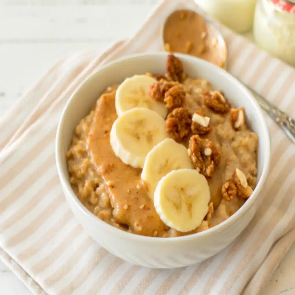 Banana Almond Butter Oatmeal