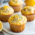 Lemon Poppy Seed Cottage Cheese Muffins