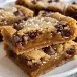 Salted Caramel Chocolate Chip Cookie Bars